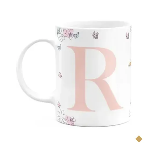 Caneca Especial Mulheres - Inicial Do Nome Letra R
