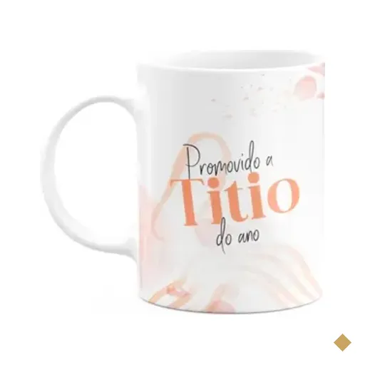 Caneca Promovido A Titio Do Ano - 325ml - Branca