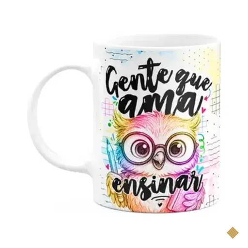 Caneca Professor Coruja - Gente Que Ama Ensinar - M-colors
