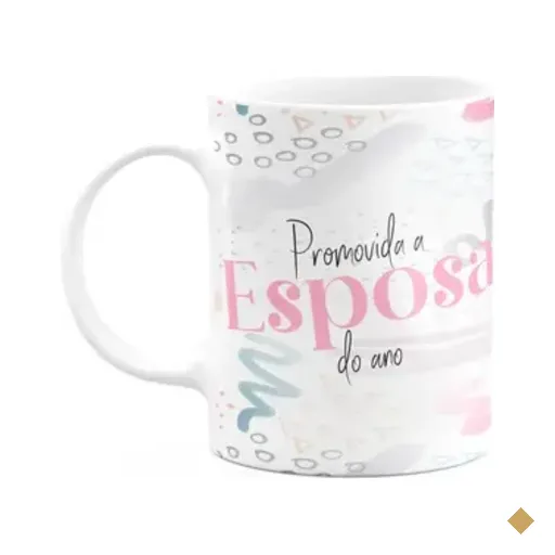 Caneca Promovida A Esposa Do Ano - 325ml - Branca