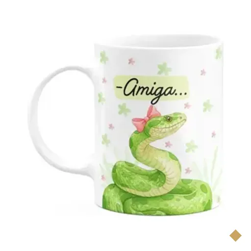 Caneca Divertida Amizade - Amiga....eu Vi - 325ml