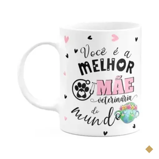 Caneca Mães E Profissões - Melhor Mãe Veterinária Do Mundo