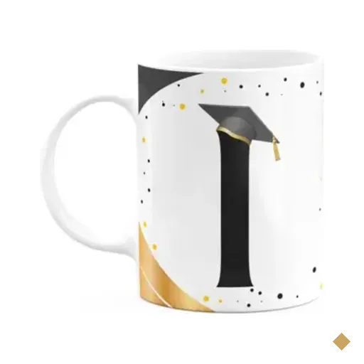 Caneca De Formatura - Inicial Do Nome Letra I - 325ml