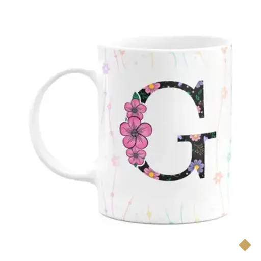 Caneca Today - Com Inicial Do Nome Letra G - 325ml