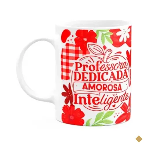 Caneca Da Professora - Dedicada, Amorosa, Inteligente - Bcm2
