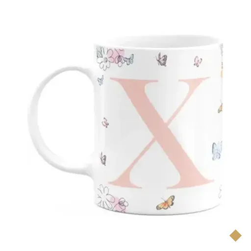 Caneca Especial Mulheres - Inicial Do Nome Letra X