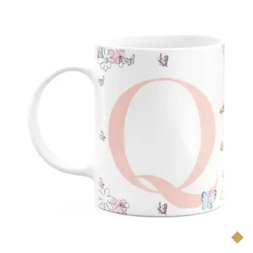 Caneca Especial Mulheres - Inicial Do Nome Letra Q