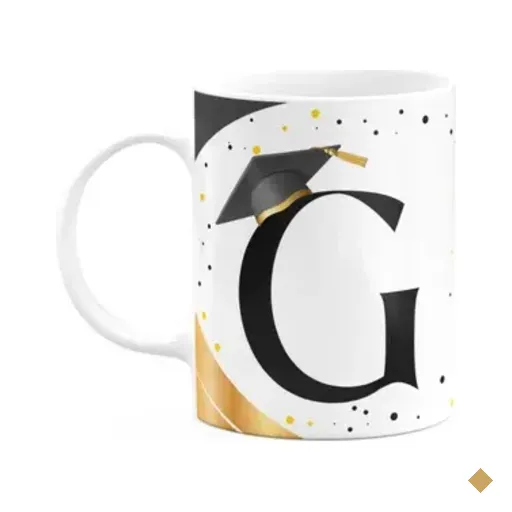 Caneca De Formatura - Inicial Do Nome Letra G - 325ml