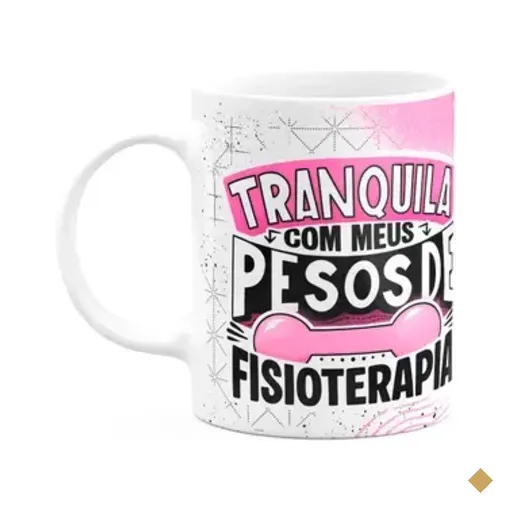 Caneca Fitness Academia - Tranquila Com Meus Pesos