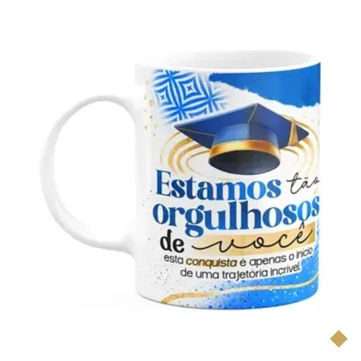 Caneca Formatura G-blue - Estamos Tão Orgulhosos De Você