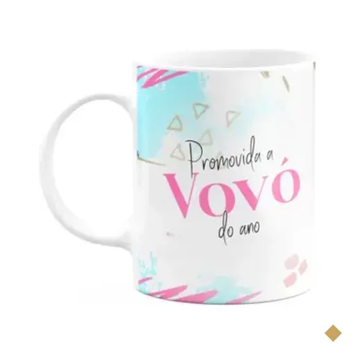 Caneca Promovida A Vovó Do Ano - 325ml - Branca