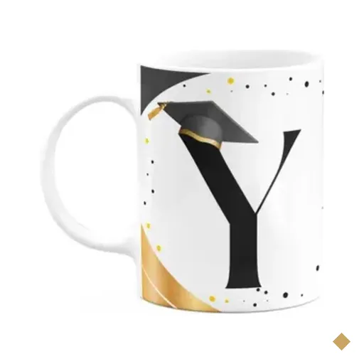 Caneca De Formatura - Inicial Do Nome Letra Y - 325ml
