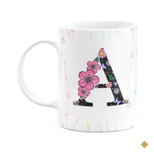 Caneca Today - Com Inicial Do Nome Letra A - 325ml