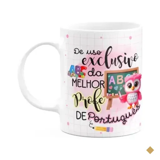 Caneca - Uso Exclusivo Da Melhor Professora De Português