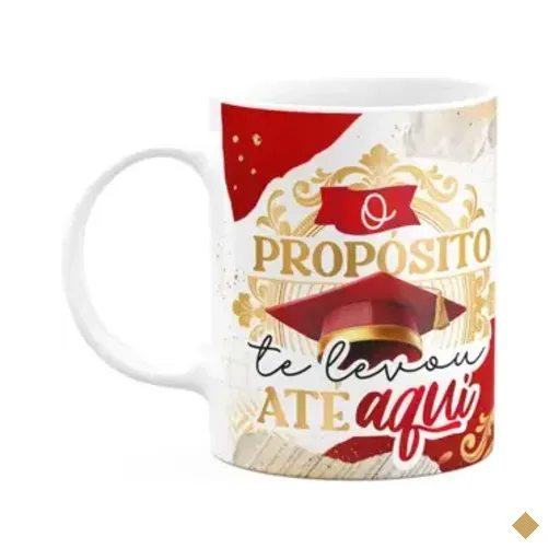 Caneca Formatura G-red - O Propósito Te Levou Até Aqui