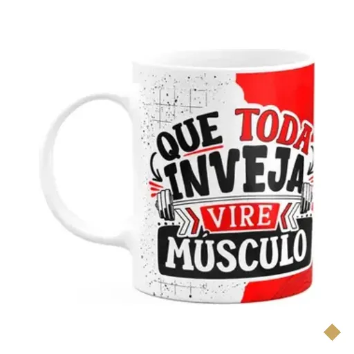 Caneca Fitness Academia - Que Toda Inveja Vire Músculo