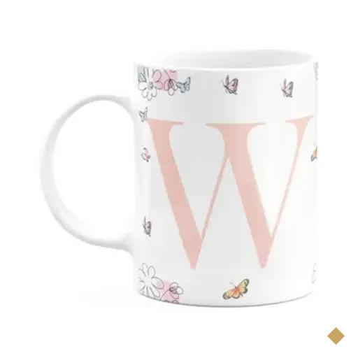 Caneca Especial Mulheres - Inicial Do Nome Letra W