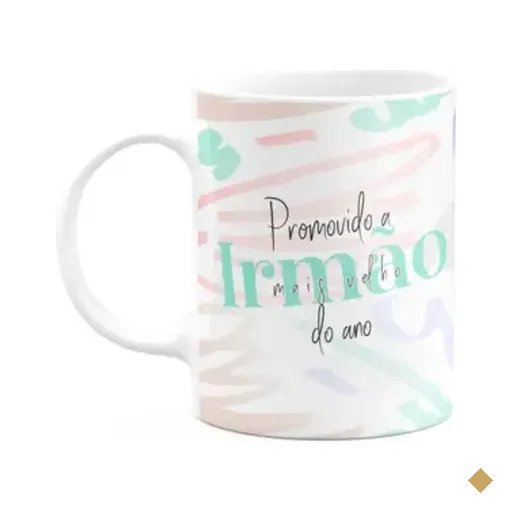 Caneca Promovido A Irmão Do Ano - 325ml - Branca