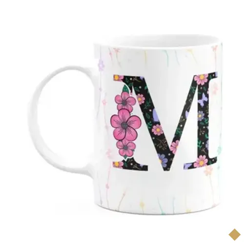 Caneca Today - Com Inicial Do Nome Letra M - 325ml