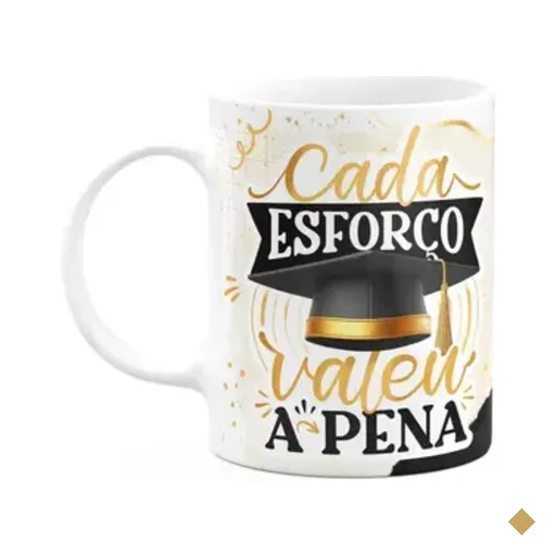 Caneca Formatura G-black - Cada Esforço Valeu A Pena