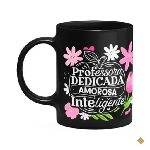 Caneca Da Professora - Dedicada, Amorosa, Inteligente - Ptm1