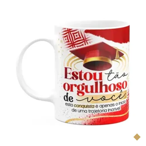 Caneca Formatura G-red - Estou Tão Orgulhoso De Você