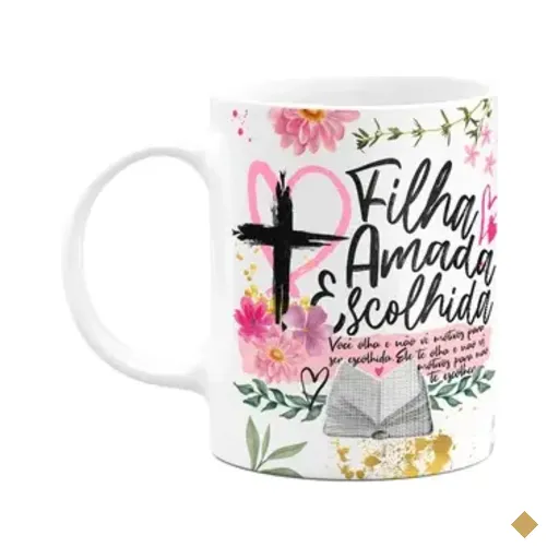 Caneca Religiosa Palavra - Filha Amada E Escolhida