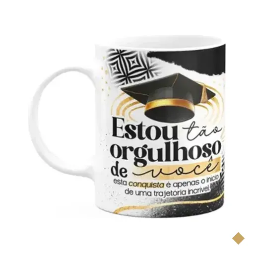 Caneca Formatura G-black - Estou Tão Orgulhoso De Você