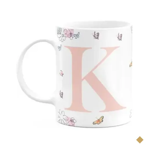 Caneca Especial Mulheres - Inicial Do Nome Letra K