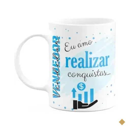 Caneca De Profissões - Sou Vendedor - 325ml - Branca