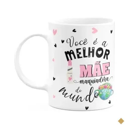 Caneca Mães E Profissões - Melhor Mãe Maquiadora Do Mundo