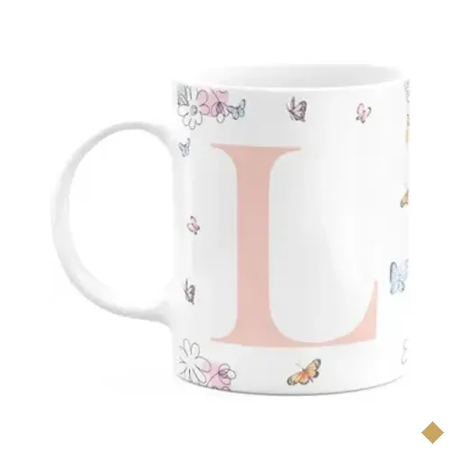 Caneca Especial Mulheres - Inicial Do Nome Letra L
