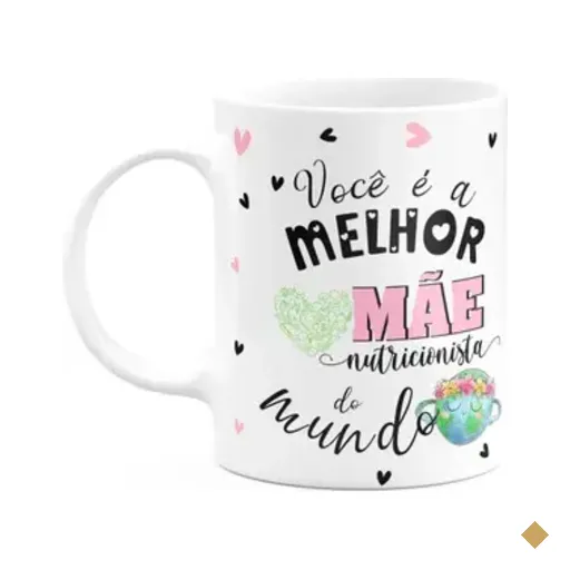 Caneca Mães E Profissões - Melhor Mãe Nutricionista Do Mundo