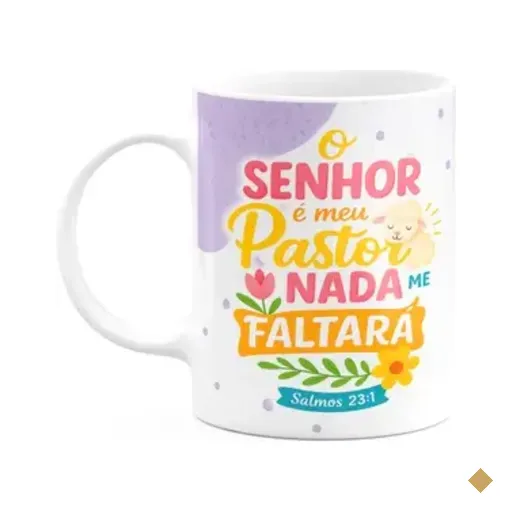 Caneca Religiosa Versículos Bíblicos - Salmos 23:1
