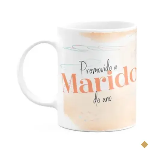 Caneca Promovido A Marido Do Ano - 325ml - Branca
