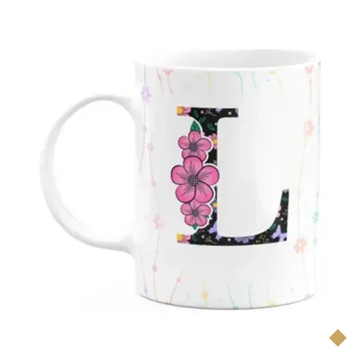 Caneca Today - Com Inicial Do Nome Letra L - 325ml