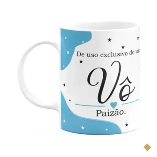 Caneca Tipos De Avós - Vô Paizão - 325ml - Branca