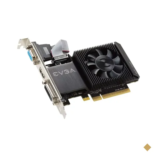 Placa de Vídeo EVGA GeForce GT 710 1GB DDR3 64-bit PCI-E 2.0 x16 01G-P3-2711-KR