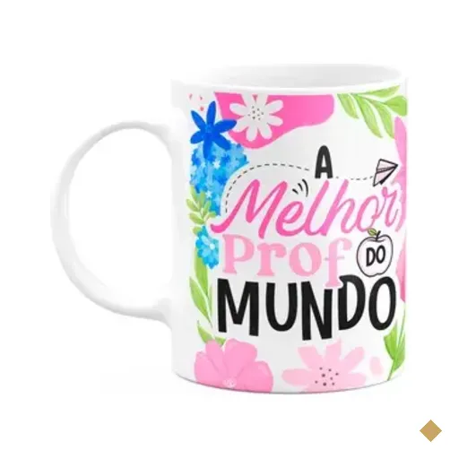 Caneca Da Professora - A Melhor Prof Do Mundo - Branca M1