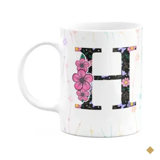 Caneca Today - Com Inicial Do Nome Letra H - 325ml