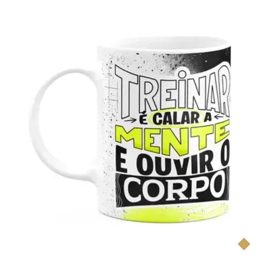 Caneca Fitness Academia - Treinar É Calar A Mente