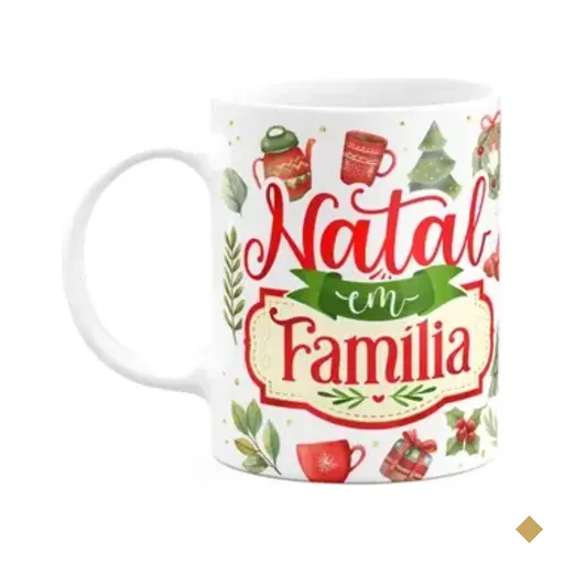 Caneca Natalina - Natal Em Família - 325ml