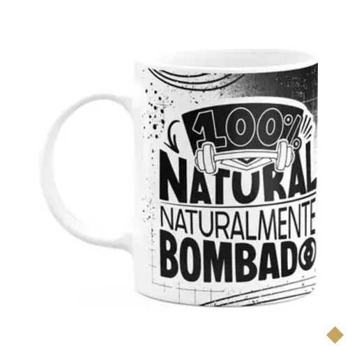 Caneca Fitness Academia - 100 Por Cento Natural