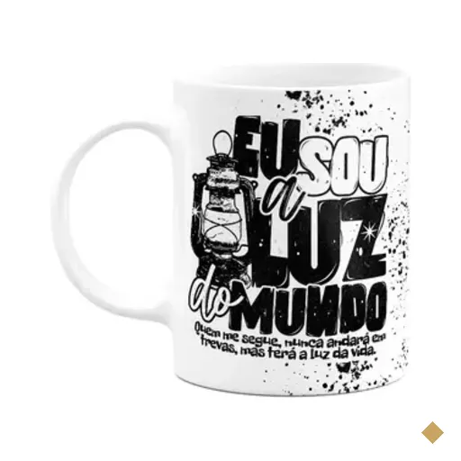 Caneca Religiosa - Eu Sou A Luz Do Mundo