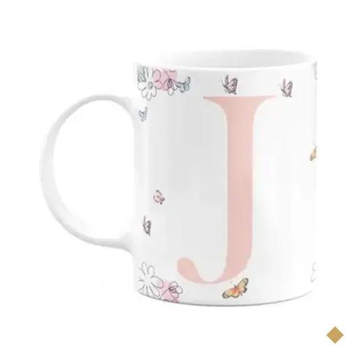 Caneca Especial Mulheres - Inicial Do Nome Letra J