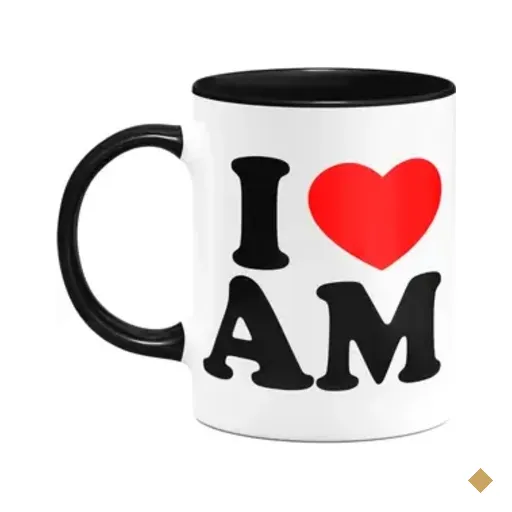 Caneca I Love Am - Amazonas - 325ml - B-black