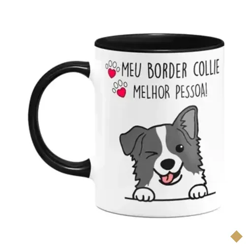Caneca Dog - Meu Border Collie, Melhor Pessoa! B-black