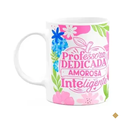 Caneca Da Professora - Dedicada, Amorosa, Inteligente - Bcm1