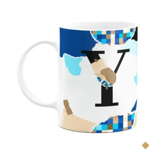 Caneca Professores - Inicial Do Nome Letra Y - 325ml