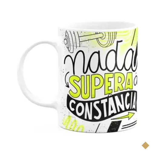 Caneca Fitness Academia - Nada Supera A Constância